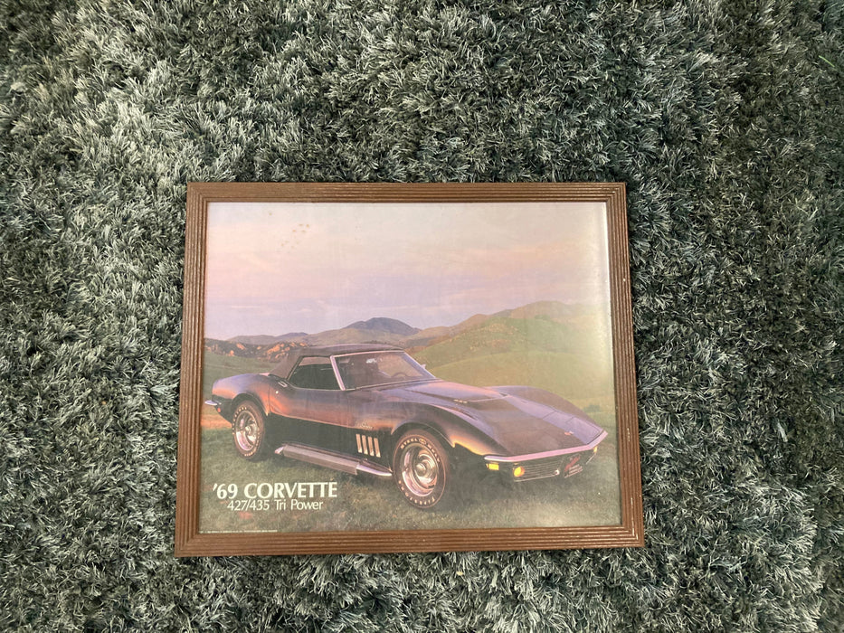 69 Corvette framed print 26887