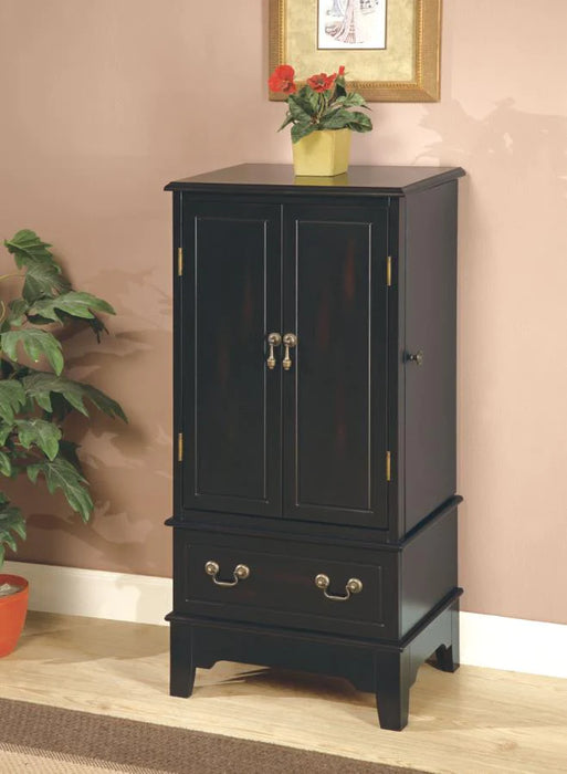 Jewelry armoire cabinet black NEW CO-900095