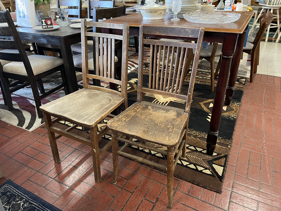Vintage wood kitchen or dining chairs 30766