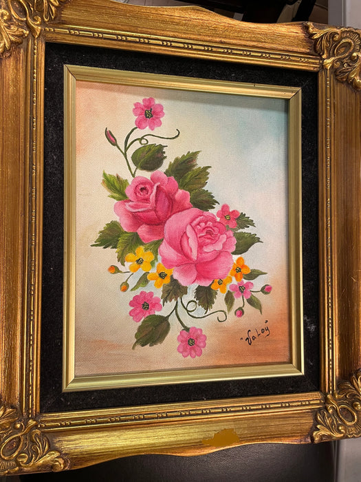 Rose painting framed picture 28136