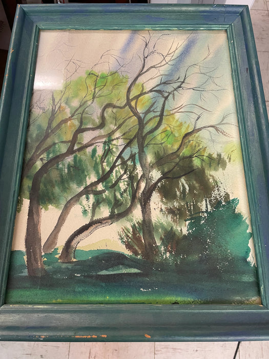Abstract tree framed picture 28145