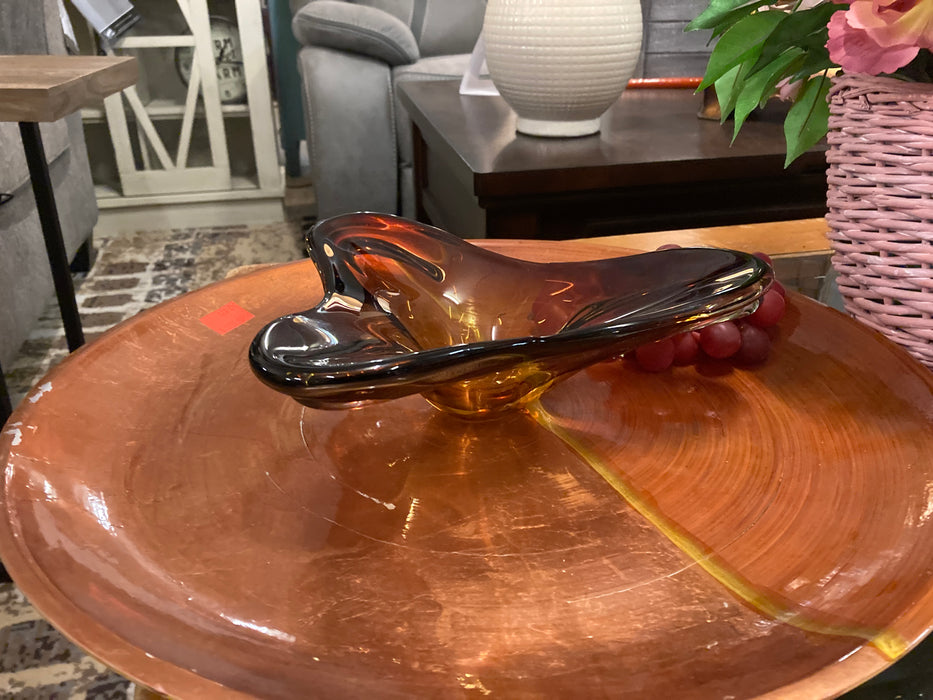 Vintage art glass bowl 30549