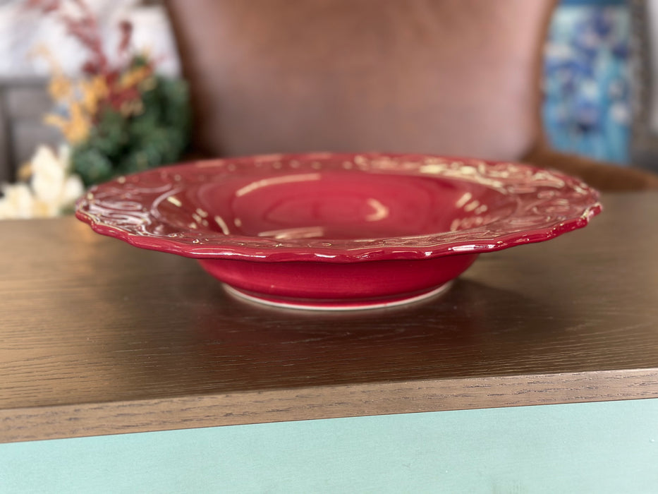 Home and Garden red stoneware platter 30593