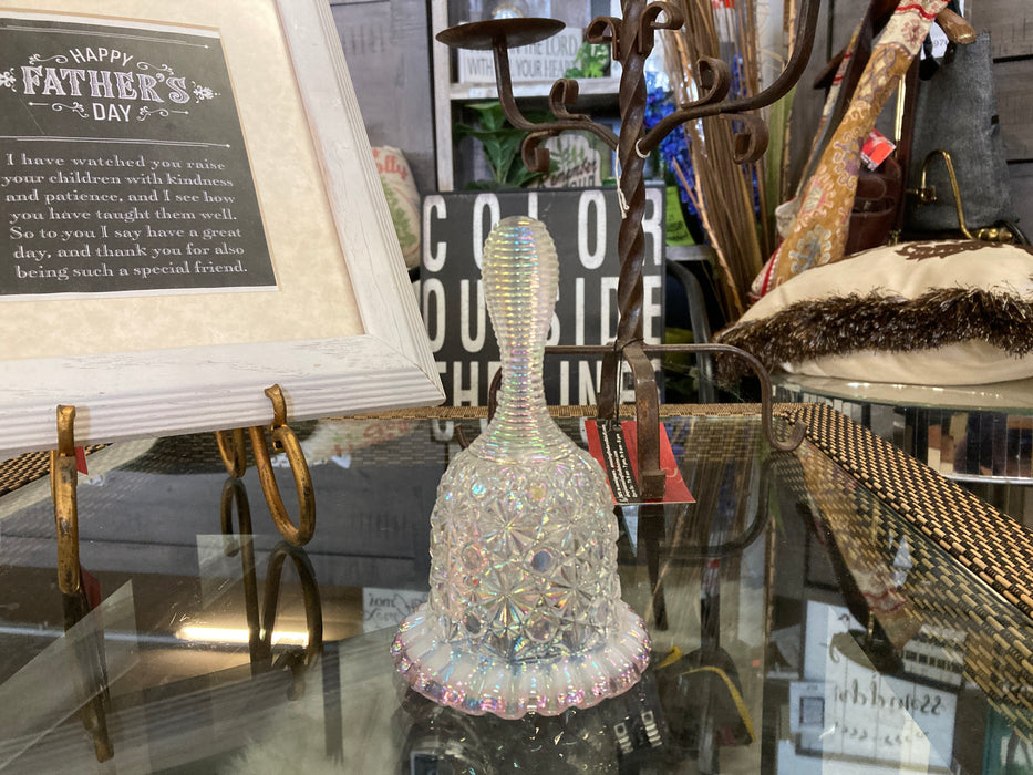 Opalescent Fenton glass bell 30678