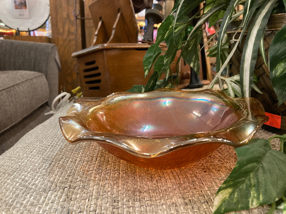 Vintage carnival glass bowl 30684
