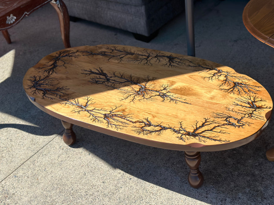 Fractal oval coffee table 30772
