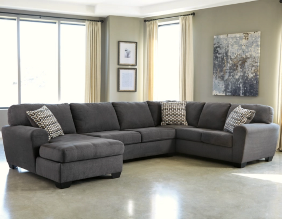 Ambee 3-Piece Sectional Dark Grey/Gray with Left-Facing Chaise NEW AY-28620S1 (2862016,2862034,2862067)