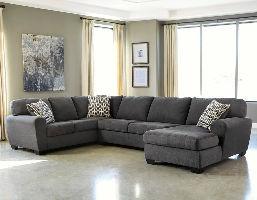 Ambee 3-Piece Sectional with Right-Facing Chaise Dark Grey/Gray NEW AY-28620S2 (2862017,2862034,2862066)