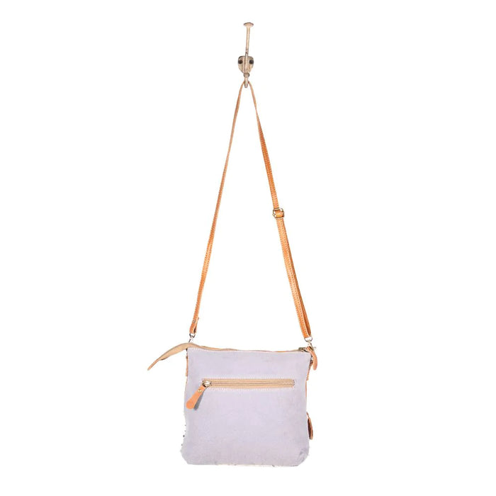 Itsy Bitsy Lines Canvas, Leather & Rug Small Shoulder & Crossbody Purse Hand Crafted Myra Bag NEW MY-S-1904