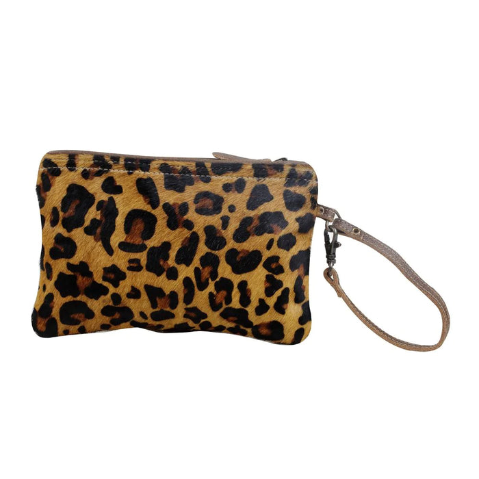 Designer Touch Hairon Leopard Print Pouch Hand Crafted Myra Bag NEW MY-S-2825