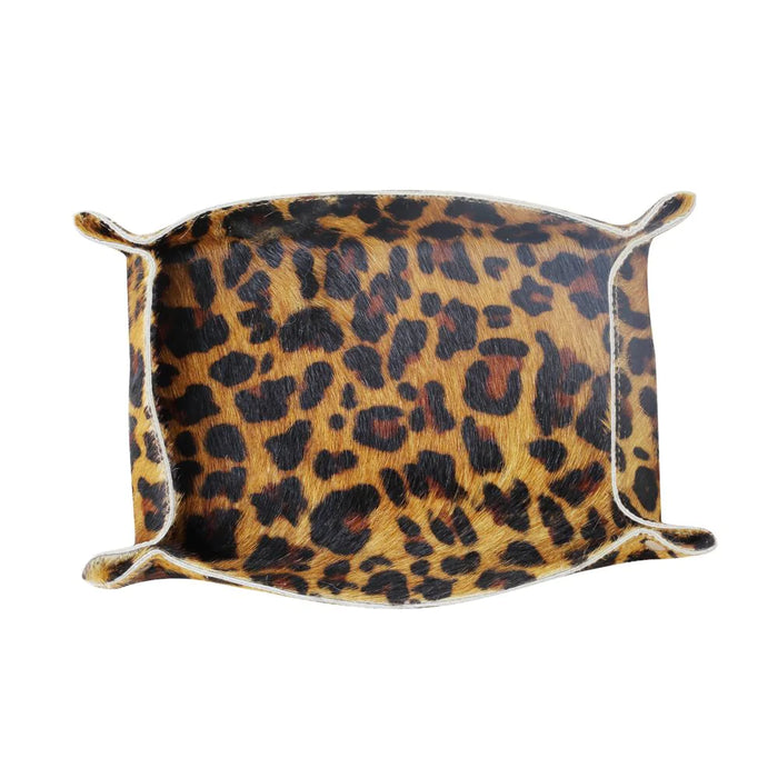Collect All Hairon & Leather Leopard Print Tray Hand Crafted Myra Bag NEW MY-S-2894