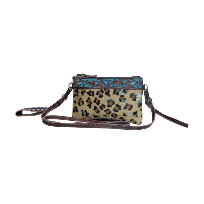 Slingy Thingy Hairon & Leather Leopard Print Belt Shoulder Crossbody Hand Crafted Myra Bag NEW MY-S-3303