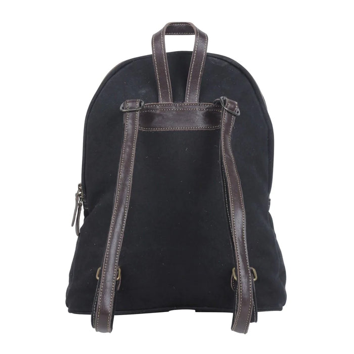 Accented Hues Cotton & Leather Backpack Hand Crafted Myra Bag NEW MY-S-4711