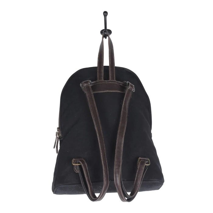 Accented Hues Cotton & Leather Backpack Hand Crafted Myra Bag NEW MY-S-4711