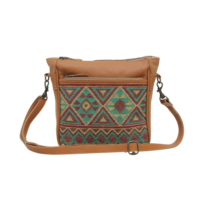 Mantis Lines Hairon & Leather Small Shoulder & Crossbody Purse Hand Crafted Myra Bag NEW MY-S-5653