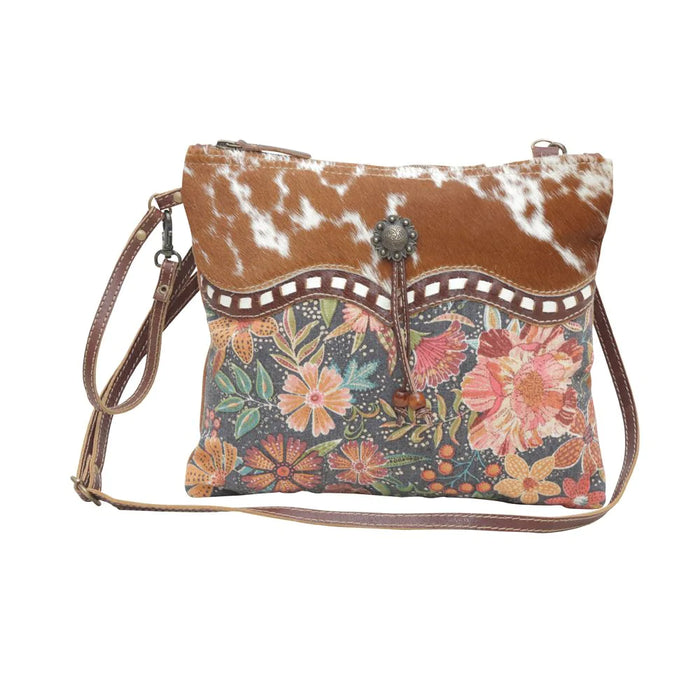 Dusa Cowhide & Leather Small & Crossbody Purse Hand Crafted Myra Bag NEW MY-S-5705